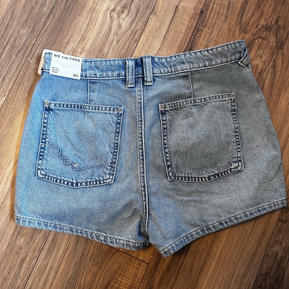 We The Free Blue Denim Shorts - Picture 5 of 6